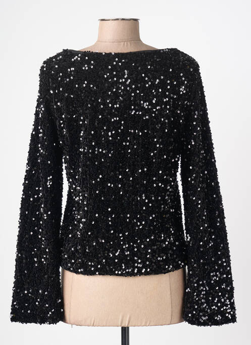 Top stretch manches longues noir VERO MODA femme