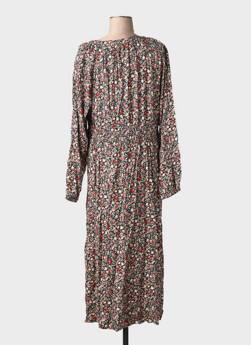 Robe longue manches longues manches longues bleu C'EST BEAU LA VIE femme