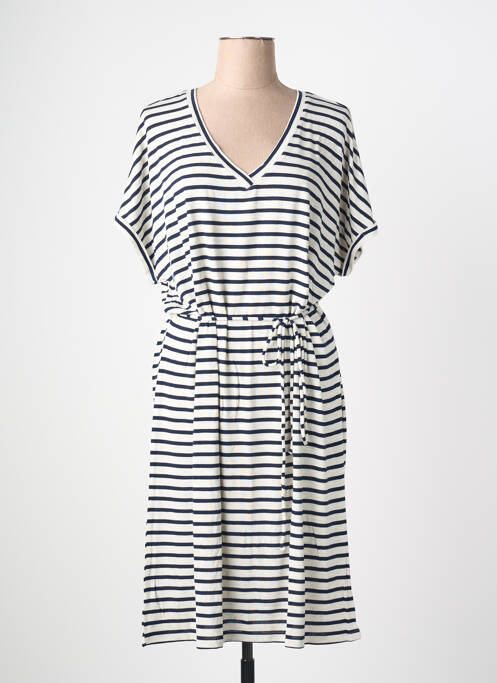 Robe mi-longue manches courtes manches courtes blanc VERO MODA femme