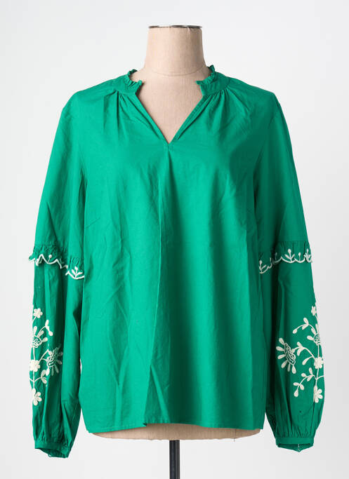 Blouse manches longues manches longues vert VERO MODA femme