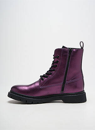 Bottines/boots fourrée talon plat jusqu'à 3cm violet TAMARIS femme