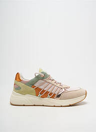 Baskets tissage satiné talon de 4 à 6cm vert TAMARIS femme