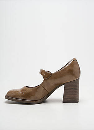 Escarpins fermeture boucle(s) talon de 7 à 9cm marron TAMARIS femme