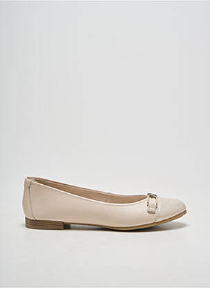 Ballerines tissage satiné talon plat jusqu'à 3cm beige TAMARIS femme