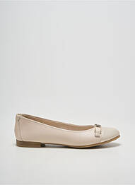 Ballerines tissage satiné talon plat jusqu'à 3cm beige TAMARIS femme