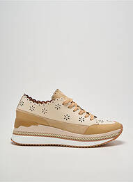 Baskets talon compensé talon de 4 à 6cm beige MAM'ZELLE femme