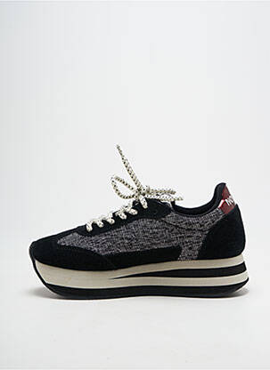 Baskets plateforme talon de 4 à 6cm noir NO NAME femme
