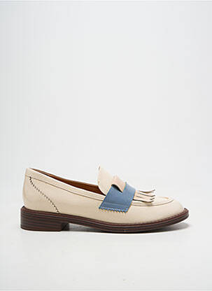 Mocassins matière lisse talon plat jusqu'à 3cm beige MAM'ZELLE femme