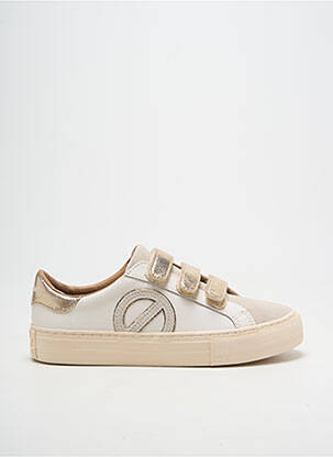 Baskets bout rond talon plat jusqu'à 3cm or NO NAME femme
