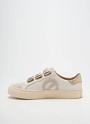 Baskets bout rond talon plat jusqu'à 3cm or NO NAME femme