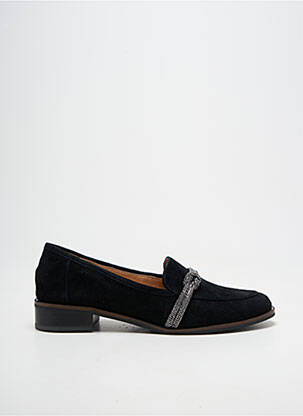Mocassins tissage satiné talon plat jusqu'à 3cm noir MAM'ZELLE femme