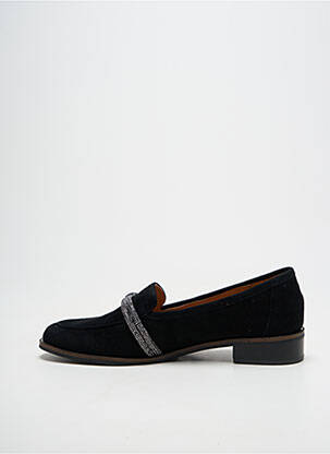 Mocassins tissage satiné talon plat jusqu'à 3cm noir MAM'ZELLE femme