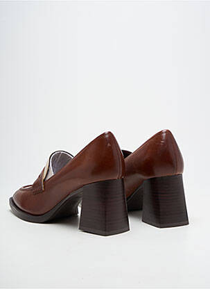 Mocassins carré talon de 7 à 9cm marron TAMARIS femme