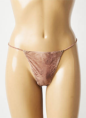 String stretch marron LOU femme