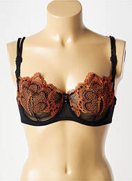 Soutien-gorge effet matière satinée haut soutien-gorge emboitant orange AMBRA femme
