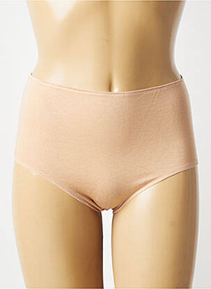 Culotte haute stretch beige fonce BARBARA femme