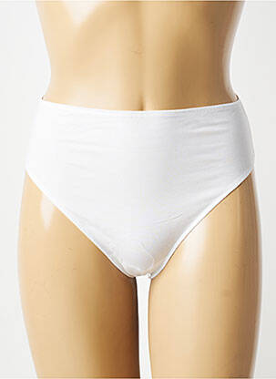 Culotte haute stretch blanc BARBARA femme