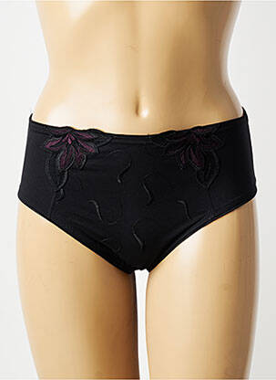 Culotte haute tissage satiné noir CONTURELLE femme