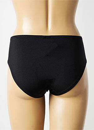 Culotte haute tissage satiné noir CONTURELLE femme