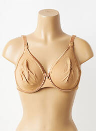 Soutien-gorge effet matière satinée haut soutien-gorge emboitant marron LEJABY femme