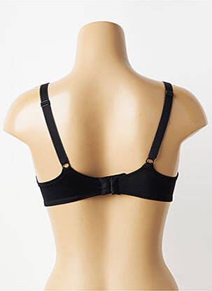 Soutien-gorge effet matière satinée haut soutien-gorge emboitant noir EMPREINTE femme