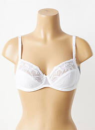 Soutien-gorge effet matière satinée haut soutien-gorge emboitant blanc CONTURELLE femme