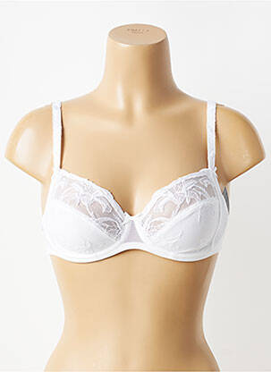 Soutien-gorge effet matière satinée haut soutien-gorge emboitant blanc CONTURELLE femme