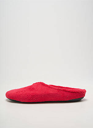 Chaussons/pantoufles bout rond talon plat jusqu'à 3cm rouge LE CHAT femme