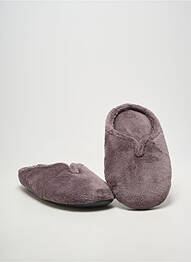 Chaussons/pantoufles bout rond talon plat jusqu'à 3cm gris LE CHAT femme