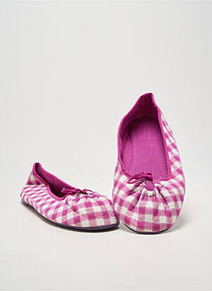 Ballerines bout rond talon plat jusqu'à 3cm violet LE CHAT femme