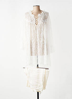 Pyjama bas pantalon blanc MARJOLAINE femme