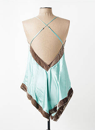 Nuisette/combinette effet matière satinée bleu MARJOLAINE femme