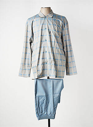 Pyjama coupe droite bleu HOM homme
