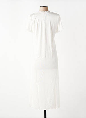 Nuisette/combinette effet matière satinée blanc LUNA DI SETA femme