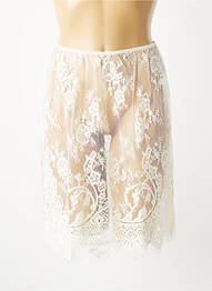 Jupon /fond de robe taille normale blanc MARJOLAINE femme
