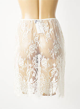 Jupon /fond de robe taille normale blanc MARJOLAINE femme