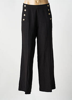 Pantalon droit coupe droite noir RUE DES ABBESSES femme