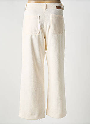 Pantalon 7/8 fermeture zippée sous rabat boutonné blanc PAKO LITTO femme