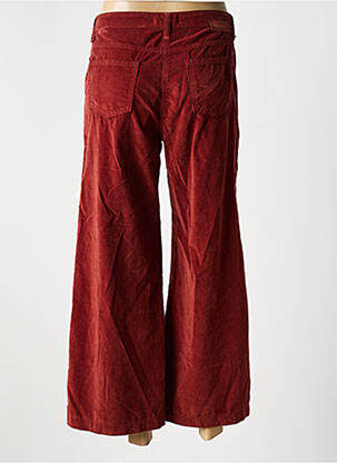 Pantalon 7/8 fermeture zippée sous rabat boutonné marron PAKO LITTO femme