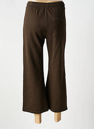 Pantalon 7/8 taille élastique marron PAKO LITTO femme