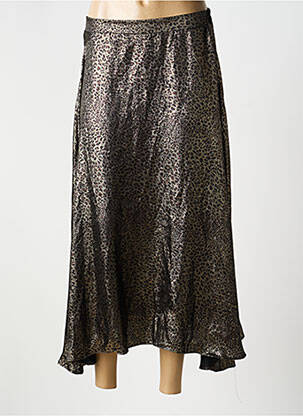 Jupe longue imprimé fantaisie or VINTAGE LOVE femme
