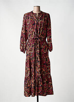 Robe longue manches longues manches longues noir RUE DES ABBESSES femme