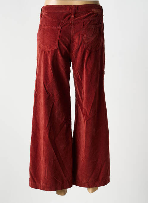 Pantalon 7/8 fermeture zippée sous rabat boutonné marron PAKO LITTO femme