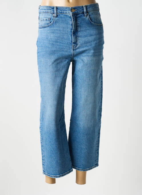 Jeans coupe droite stretch taille normale bleu NAGEV femme