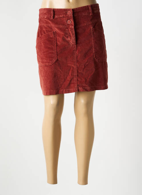 Jupe courte poches marron PAKO LITTO femme