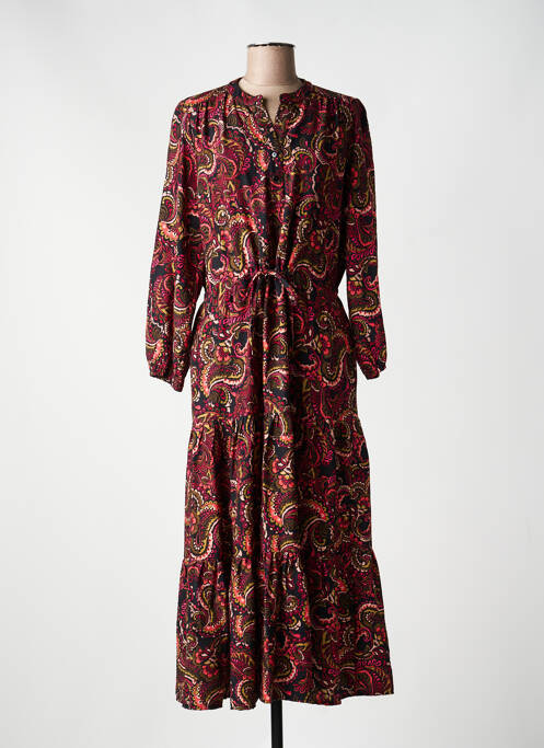 Robe longue manches longues manches longues noir RUE DES ABBESSES femme