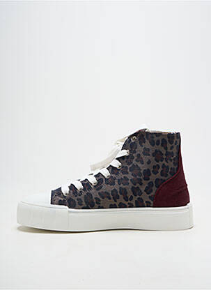 Baskets tissage satiné talon plat jusqu'à 3cm violet VANESSA WU femme