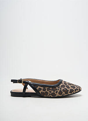 Sandales/nu pieds chiquet talon plat jusqu'à 3cm beige VANESSA WU femme