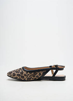 Sandales/nu pieds chiquet talon plat jusqu'à 3cm beige VANESSA WU femme