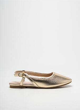 Sandales/nu pieds chiquet talon plat jusqu'à 3cm or VANESSA WU femme